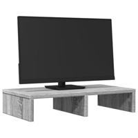 VidaXL Monitorstandaard 50x27x10 cm bewerkt hout grijs sonoma eiken - thumbnail