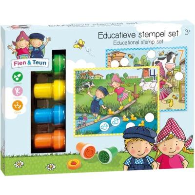 Fien En Teun Educatieve Stempelset 14-delig Fien En Teun Educatieve Stempelset 14-delig