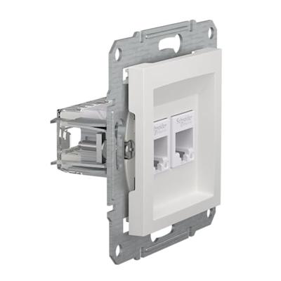 Schneider Electric EPH4870121D RJ45-gegevensaansluitdoos Asfora Wit (RAL 9003) 1 stuk(s)