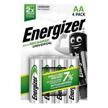 Energizer Universal HR06 Oplaadbare AA batterij (penlite) NiMH 1300 mAh 1.2 V 4 stuk(s)