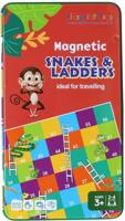 Intro Magnetische reisspel in blik slang & ladders - thumbnail