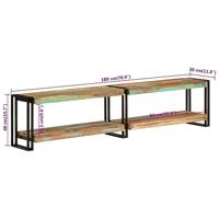 Tv-meubel 180x30x40 cm massief gerecycled hout - thumbnail