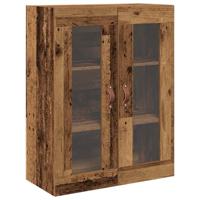 Wandkast Wandgemonteerd Oud hout 69.5 x 34 x 90 cm Bewerkt hout - thumbnail