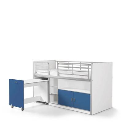 Vipack halfhoogslaper Bonny - blauw - 121x96x207 cm - Leen Bakker