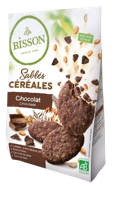 Bisson Zandkoekjes chocolade & granen bio 200 Gram - thumbnail