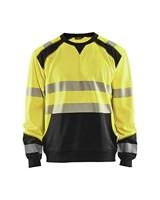 Blåkläder Sweatshirt High-Vis 35412528 | High-Vis Geel/Zwart | Maat XS - 7330509609880 - thumbnail