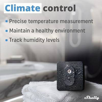 Shelly Shelly BLU H&T Black Temperatuursensor en luchtvochtigheidssensor Bluetooth Shelly Shelly BLU H&T Black Temperatuursensor en luchtvochtigheidssensor Bluetooth
