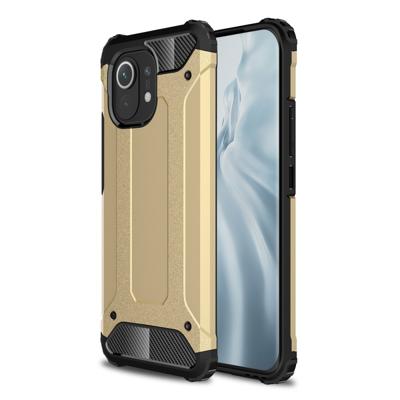 Lunso - Armor Guard backcover hoes - Xiaomi Mi 11 - Goud Lunso - Armor Guard backcover hoes - Xiaomi Mi 11 - Goud
