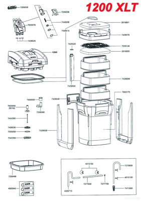 Eheim thermofilter Professional 3 1200 XLT zonder filtermassa Eheim Gebr. de Boon - Gebr de boon