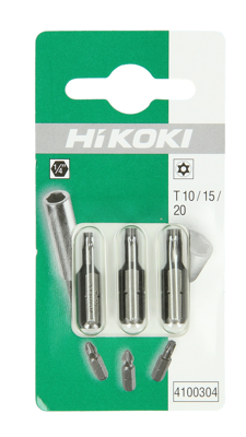 Hikoki Accessoires Bits Met Gat 1/4" Torx Tx10/15/20 - 25Mm 4100304