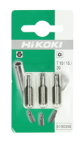 Hikoki Accessoires Bits Met Gat 1/4" Torx Tx10/15/20 - 25Mm 4100304 - thumbnail