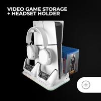 Steun voor oortelefoontjes Mars Gaming MPS5B2 Wit - thumbnail