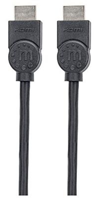 Manhattan 355308 HDMI-kabel HDMI Aansluitkabel HDMI-A-stekker, HDMI-A-stekker 1.50 m Zwart 4K UHD