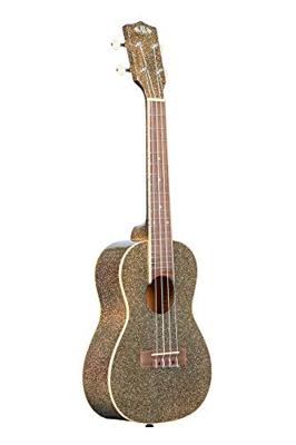 Kala KA-SPRK-GOLD Sparkle Series Stardust Gold concert ukelele met gigbag
