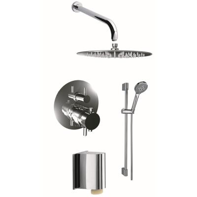 Regendoucheset Inbouw Bongio Shower Set met Handdoucheset Chroom Bongio Regendoucheset Inbouw Bongio Shower Set met Handdoucheset Chroom Bongio
