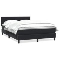 Boxspring met matras fluweel zwart 160x220 cm - thumbnail