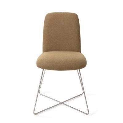 Jesper Home Eetkamerstoel 'Taiwa' Cross Steel, kleur Willow