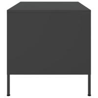 Salontafel 68x50x50,5 cm staal zwart - thumbnail