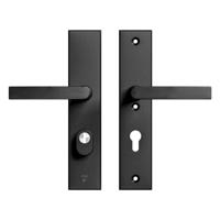 AXA veiligheidsbeslag kruk/kruk - SKG*** met kerntrekbeveiliging - Edge Plus kruk Blok - PC72 - zwart - thumbnail