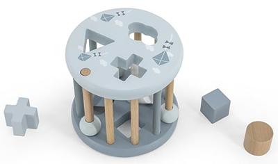Label Label Vormenwiel blauw - thumbnail