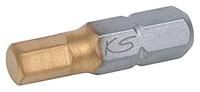 KS Tools 911.3679 Inbus-bit Gereedschapsstaal Titanium gecoat C 6.3 5 stuk(s) - thumbnail