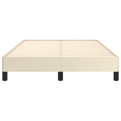 Bedframe zonder matras 120x190 cm kunstleer crme Bedframe zonder matras 120x190 cm kunstleer crme