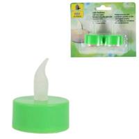 Deco Heitmann led theelicht op batterij groen 4,5 cm 2 stuks | 20 stuks - thumbnail
