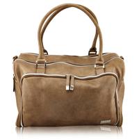 Isoki verzorgingstas double zip satchel Latte - thumbnail