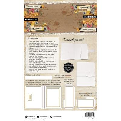 Studio Light • sweet bee memories stencil memory journal