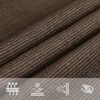 VidaXL Zonnezeil 160 g/m² 3/4x2 m hdpe bruin - thumbnail