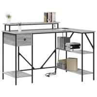 Bureau met lade Grijs sonoma 120 x 79 x 86.5 cm Bewerkt hout - thumbnail