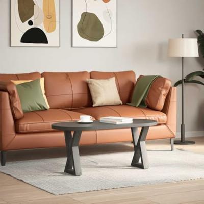 Salontafelpoten 2 st 38x(42-43,3) cm staal antraciet