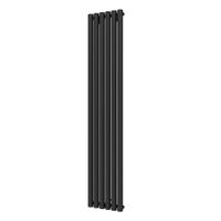 Plieger Designradiator Trento 814 Watt Middenaansluiting 180x35 cm Black Graphite - thumbnail