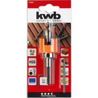 Opsteek-verzinkborenset HSS hardhout 4.0 mm kaart KWB - Kwb - thumbnail