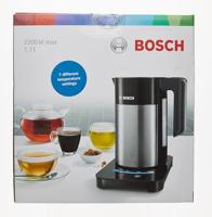 Bosch Haushalt TWK7203 Waterkoker Aantal/Volume: 1.7 l RVS, Zwart - thumbnail
