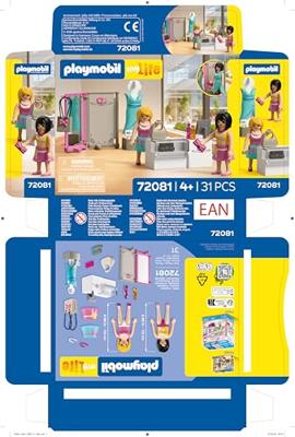 PLAYMOBIL My Life hippe modeboetiek 72081