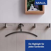 Maul Kledinghanger 9451590 (b x h) 46 cm x 19 cm Agaatgrijs Zwart 5 stuk(s) - thumbnail