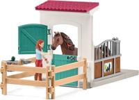 Schleich horse club paardenbox met hannah en cayenne 42710 - thumbnail