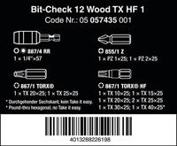 Wera Bit-Check 12 Wood TORX HF 1 | 12 delig - 05057435001 - thumbnail