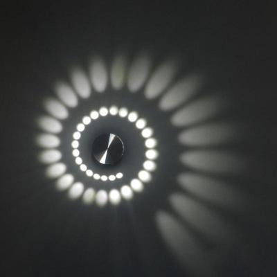 3W moderne interieur creatieve spiraal ronde wand lamp voor Club KTV gang gangpad achtergrond wanddecoratie lamp inbouw in (wit licht) 3W moderne interieur creatieve spiraal ronde wand lamp voor Club KTV gang gangpad achtergrond wanddecoratie lamp inbouw in (wit licht)