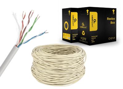 UTP Cat5E Lan-kabel (CCA) stug, 305 meter UTP Cat5E Lan-kabel (CCA) stug, 305 meter