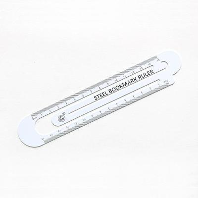 3 stuks metaal staal liniaal bladwijzer tekening leveringen (15CM wit)