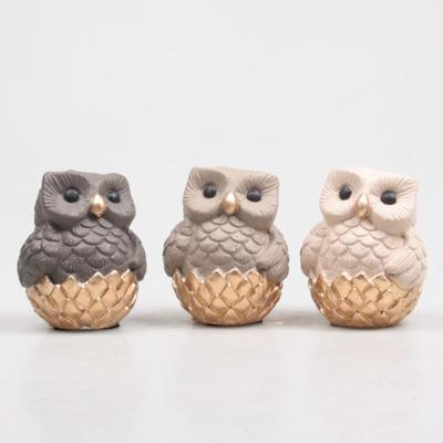 Beeld Uil 8,9x8,4x10,5cm