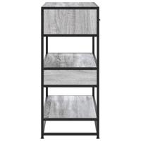 Wandtafel 90x35x80 cm bewerkt hout grijs sonoma eikenkleurig - thumbnail