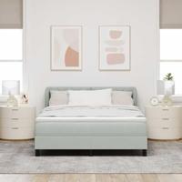 Boxspringbed met donkergrijs fluwelen matras 80x200 cm - thumbnail