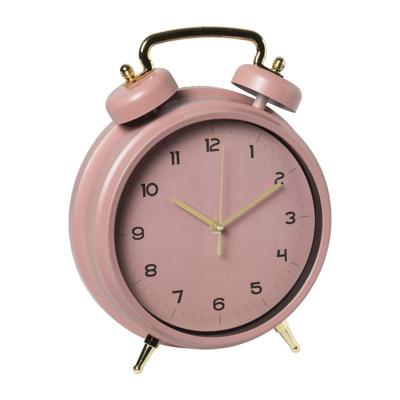 Tafelklok - roze - 30x24x7 cm