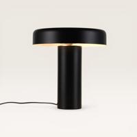 Tafellamp Arcena nero - Zwarte paddenstoel lamp van metaal voor binnen - Zonder lichtbron - thumbnail