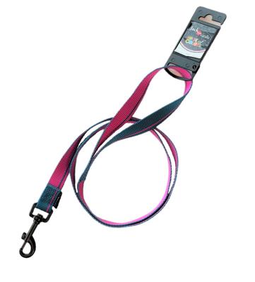 Jack and Vanilla Hondenriem - Nylon - Roze / blauw - Lengte 120 cm - Breedte 1,5 cm Jack and Vanilla Hondenriem - Nylon - Roze / blauw - Lengte 120 cm - Breedte 1,5 cm