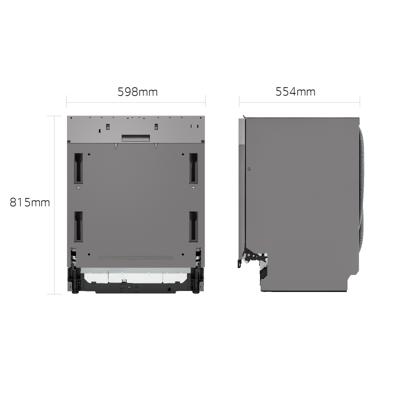 Vaatwasser LG DF587HVS Staal 60 cm