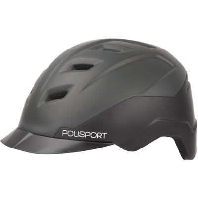 Polisport Plasticos S.A. Polisport helm e'city mat zwart/donkergrijs l (58-61 cm)